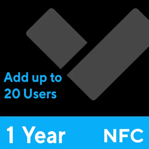Add up to 20 users with a mobile NFC credential, Capacity Increase